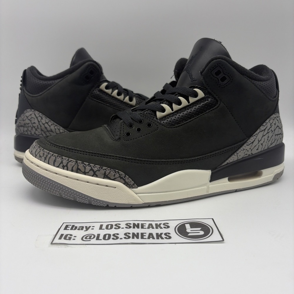 Size 12W/10.5M- Air Jordan 3 Retro Off Noir (CK9246-001)